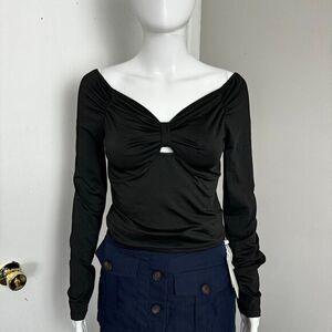 Commense Sweetheart Long Sleeve Knit Top‎ Largee